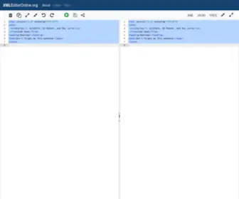 Xmleditoronline.org(XML Editor Online) Screenshot