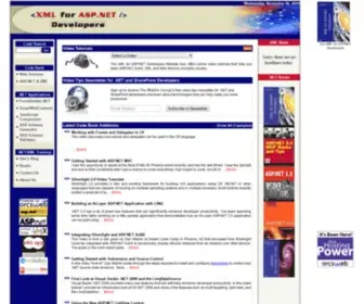 XMlforasp.net(The #1 online source for .NET/XML and Web Service Topics) Screenshot