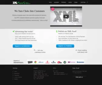 XMlmonetize.com(PPC Ad Platform for Advertisers & Publishers) Screenshot