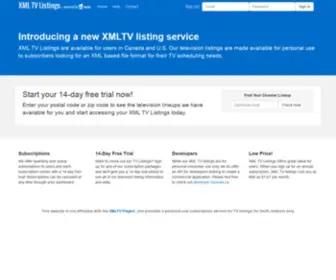 XMLTvlistings.com(XML TV Listings Data Source) Screenshot