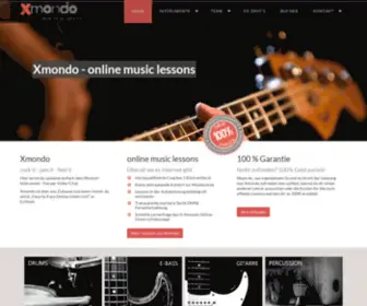 Xmondo.de(Xmondo online music lessons. Hier lernst du spielend einfach dein Wunsch) Screenshot