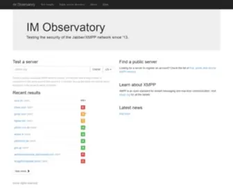 XMPP.net(IM Observatory) Screenshot