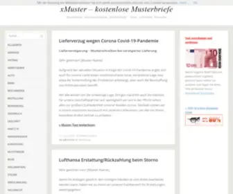 Xmuster.de(Kostenlose Musterbriefe) Screenshot