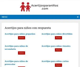 AcertijosparaniñOS.com(Acertijos para niños con respuesta) Screenshot