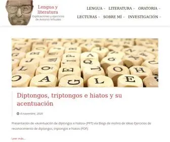 Antonioviñuales.com(Lengua y literatura) Screenshot