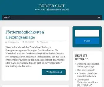 Bürgersagt.de(Bürger sagt) Screenshot