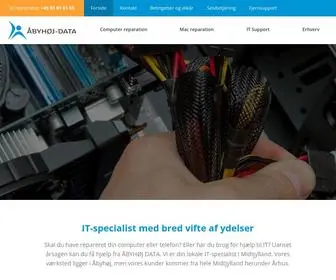 åBYHøjdata.dk(IT-specialist i Aarhus, Åbyhøj & hele Midtjylland) Screenshot