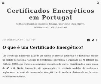 Certificadoenergético.pt(Certificação Energética) Screenshot