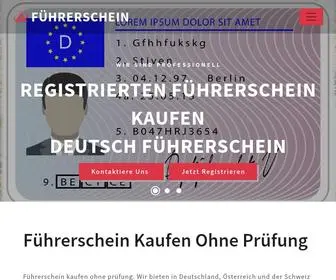 Führerschein-Anschluss.com(Führerschein online kaufen) Screenshot