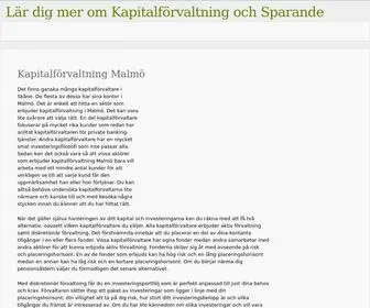 Kapitalförvaltning.com(Din dagliga guide till kapitalförvaltning) Screenshot