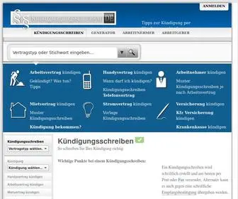 Kündigungsschreiben.de(Tipps zur Kündigung per Kündigungsschreiben) Screenshot