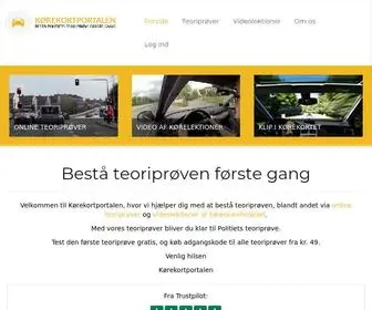 Kørekortportalen.dk(Bestå teoriprøven 1) Screenshot