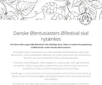 ølfestival.dk(Forside) Screenshot