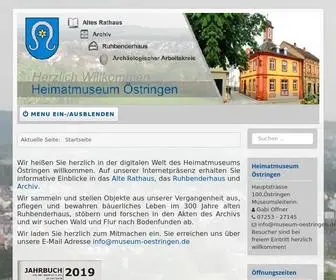 Museum-öStringen.de(Heimatmuseum Östringen) Screenshot