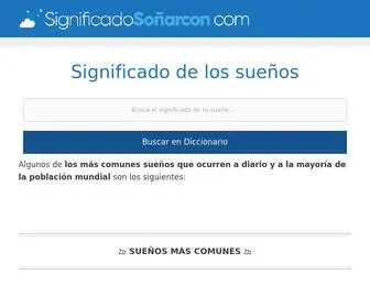 Significadosoñarcon.com(Significado de los sueños) Screenshot