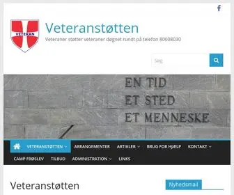 VeteranstøTTen.dk(Veteranstøtten) Screenshot