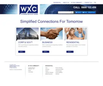Xnet.co.nz(Official Home Page of WorldxChange Communications Limited WXC Communications) Screenshot