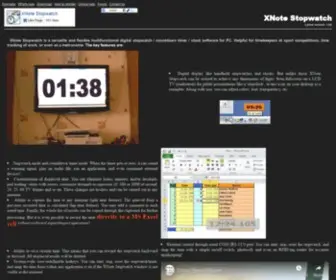 Xnotestopwatch.com(Professional stopwatch and timer for Windows) Screenshot