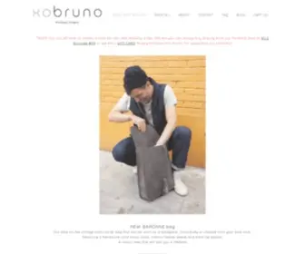 Xobruno.com(Xobruno handmade leather bags and accessories) Screenshot