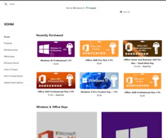 Xohmkeys.com(XOHM Keys) Screenshot