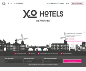 Xohotels.com(XO Hotels Amsterdam) Screenshot