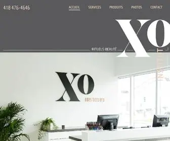 Xoinstitut.com(Lieu chic et actuel offrant des services professionnels dans l’art capillaire et le bien) Screenshot