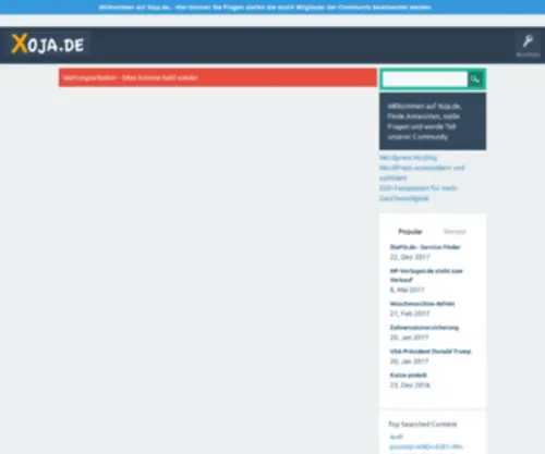 Xoja.de(Fragen stellen und die Community Antwortet) Screenshot