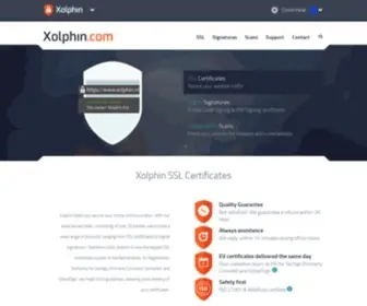 Xolphin.com(Xolphin delivers SSL Certificates and Digital Signatures and) Screenshot