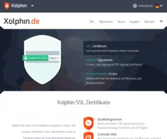 Xolphin.de(Xolphin SSL Zertifikate und Digitale Signaturen) Screenshot