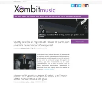 Xombitmusic.com(Musica, grupos, conciertos y canciones) Screenshot