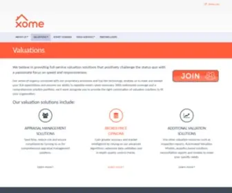 Xomevaluations.com(Xome Solutions) Screenshot