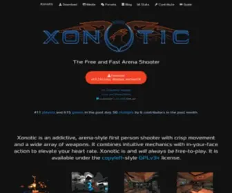 Xonotic.org(The Free and Fast Arena Shooter) Screenshot