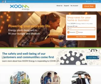 Xoomenergy.com(XOOM Energy) Screenshot