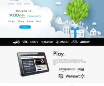 Xoomenergyrewards.com(XOOM Energy Rewards) Screenshot
