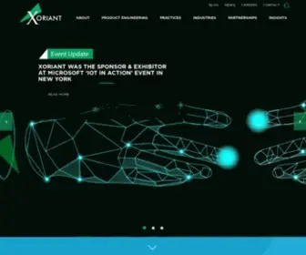 Xoriant.com(Product Engineering and Enterprise Solutions Company) Screenshot