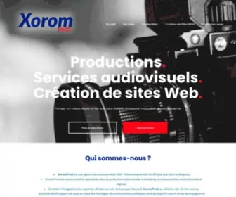 Xoromprod.com(Imaginer, Inventer et Créer avec ses idées les plus riches) Screenshot