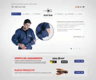 Xorsa.com(Fabricantes de ropa de trabajo) Screenshot