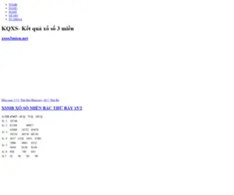 Xoso3Mien.net(Kết quả xổ số 3 miền) Screenshot