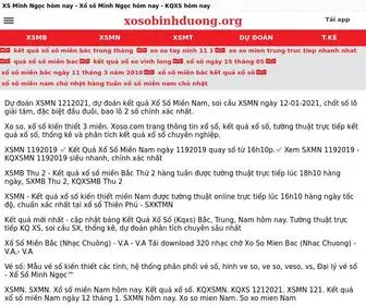 Xosobinhduong.org(Trực Tiếp Xổ số Miền Bắc) Screenshot