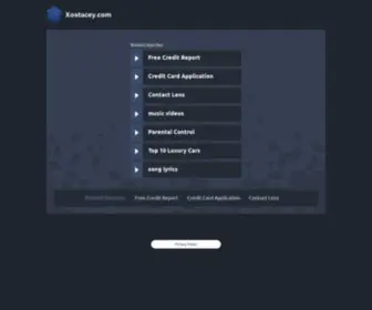 Xostacey.com(Contact Support) Screenshot