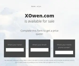 Xowen.com(Dit domein kan te koop zijn) Screenshot