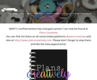 Xoxplannerisms.com(Made for those who plan creatively in their every day lives with functionality) Screenshot