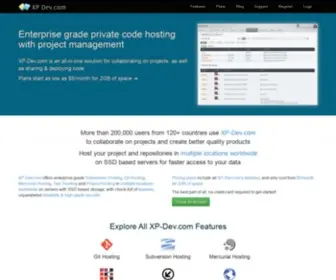 XP-Dev.com(Enterprise grade Subversion) Screenshot