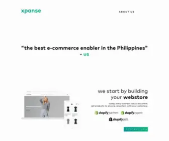 Xpanse.ph(Xpanse builds you a webstore) Screenshot