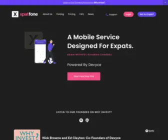 Xpatfone.com(UK Expat Mobile) Screenshot