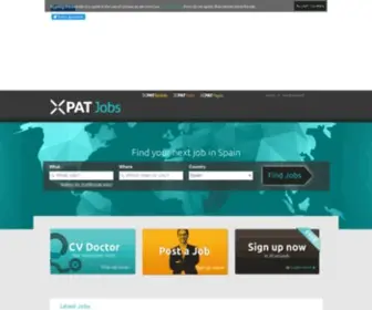Xpatjobs.es(The World's Job Site) Screenshot