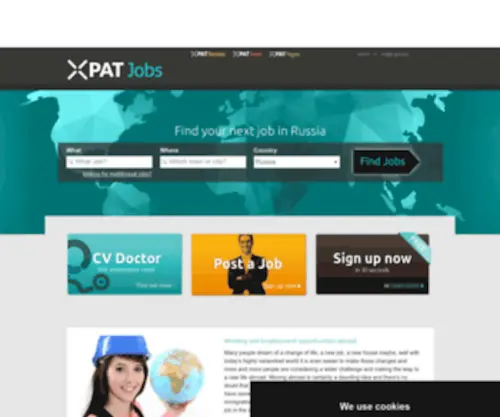 Xpatjobs.ru(Jobs in Russia) Screenshot