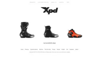 XPdboots.com(The Official XPD Motorcycle Boots Store) Screenshot