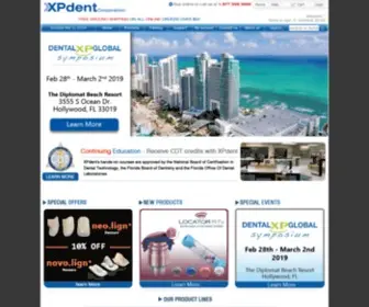 Xpdent.com(XPdent Dental Lab Products) Screenshot