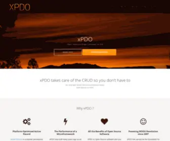 Xpdo.org(Object Relational Bridge Framework for PHP) Screenshot